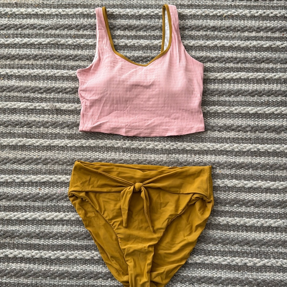June Loop Emily Top and Knotted Bottoms Swim Suit